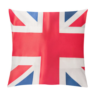 Personality  Top View Of British Flag With Red Cross Pillow Covers