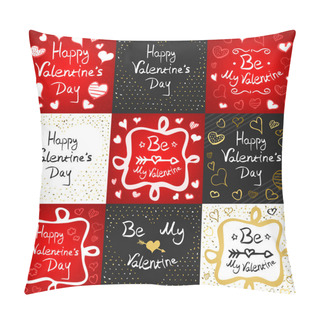 Personality  Happy Valentines Day Greeting Card Set Pillow Covers