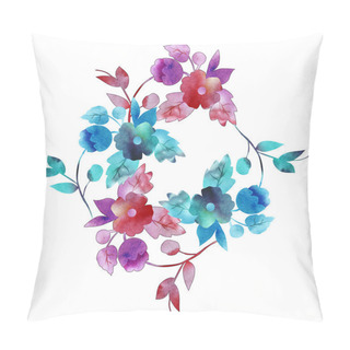 Personality  Watercolor Bright Flowers Pillow Covers