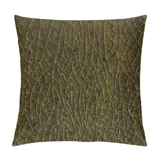 Personality  Close Up Background And Texture Of Stretch Marks Cracked On White Cream Glazed Tile Pillow Covers