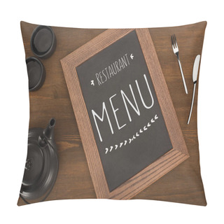 Personality  Menu And Tea Set  Pillow Covers