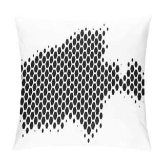 Personality  Hexagon Halftone Kangaroo Island Map Pillow Covers