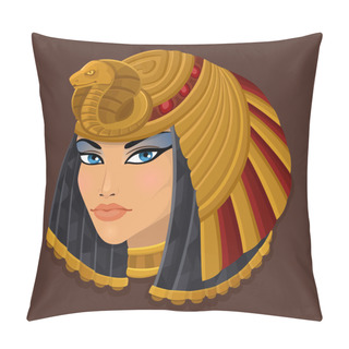 Personality  Icon Portrait Cleopatra Pillow Covers