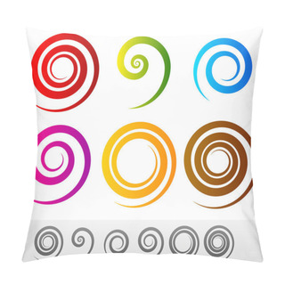 Personality  Colorful Spirals Set Pillow Covers