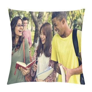 Personality  Cheerful Students Have Fun Pillow Covers