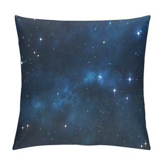 Personality  Blue Nebula Space Background Pillow Covers