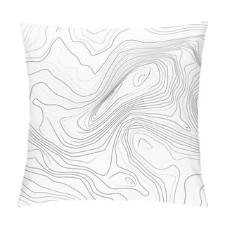 Personality  Abstract Topographic Lines  Background Pillow Covers