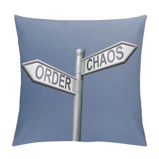 Personality  Road Sign Order Chaos Pillow Covers