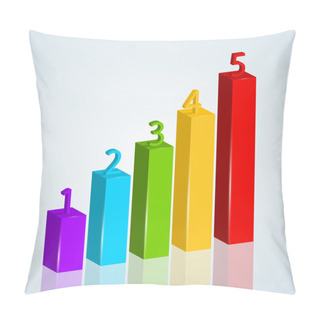 Personality  Vector Colored Numbered Charts Pillow Covers