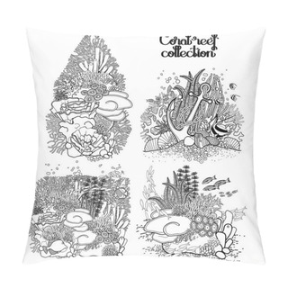 Personality  Graphic Coral Reef Collection Pillow Covers