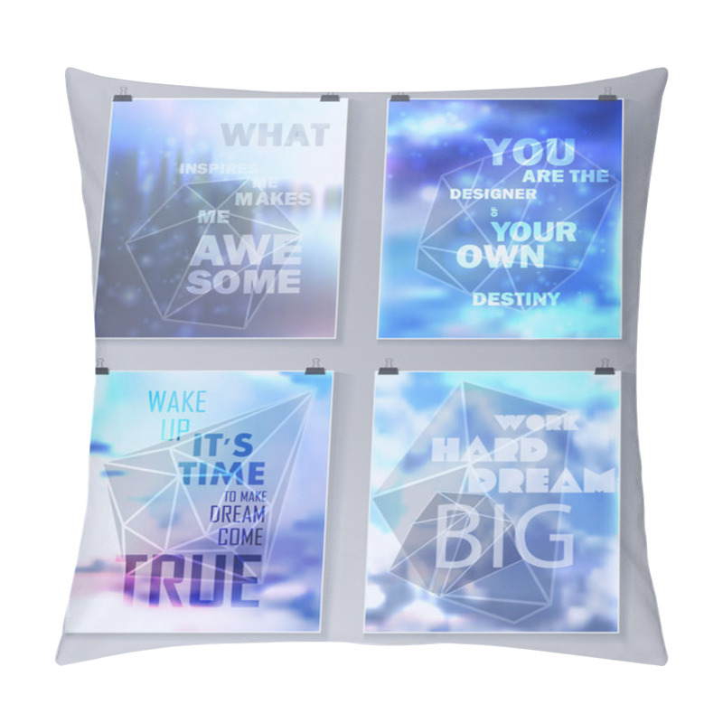 Personality  Quote Typographical galaxy Background pillow covers