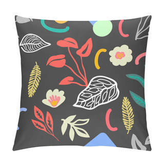 Personality  Modern Print With Japanese Motifs. Pillow Covers