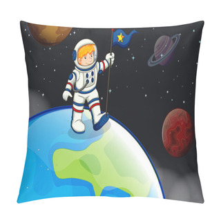 Personality  A Man In The Outerspace Pillow Covers
