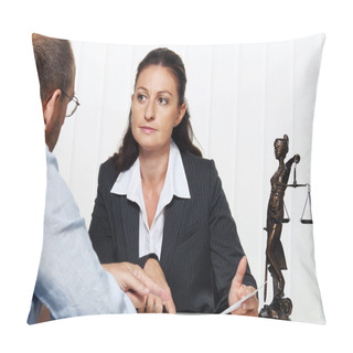 Personality  Businesswoman Reading A Letter Pillow Covers