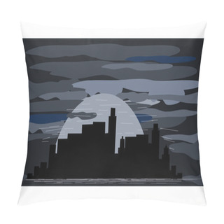 Personality City At Sunset Pillow Covers