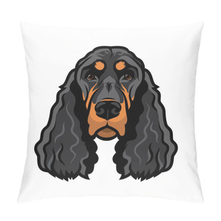 Personality  Gordon Setter Dog Breed, Isolated Vector Illustration Pillow Covers