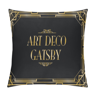 Personality  Gatsby Art Deco Background Pillow Covers