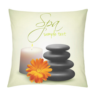 Personality  Spa Still Life With Flower Pillow Covers