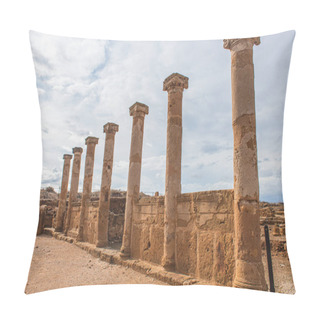 Personality  Columns And Walls Of Ancient House Of Theseus   Pillow Covers