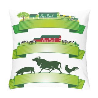 Personality  Farm Label Pillow Covers