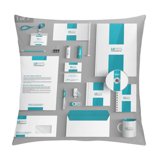 Personality  Corporate Identity. Editable Corporate Identity Template. Stationery Template Design Pillow Covers