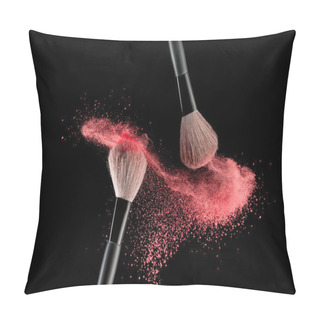 Personality  Brush With Powder Pillow Covers