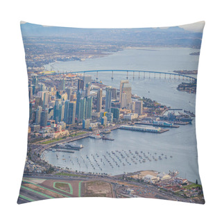 Personality  Downtown San Diego Intentional Airport Skyline Photography Pillow Covers