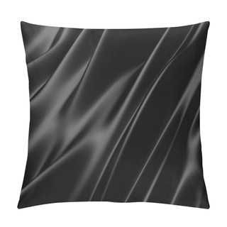 Personality  Abstract Texture. Black Silk Pillow Covers