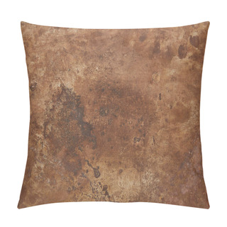Personality  Top View Of Background With Brown Stone Texture  Pillow Covers