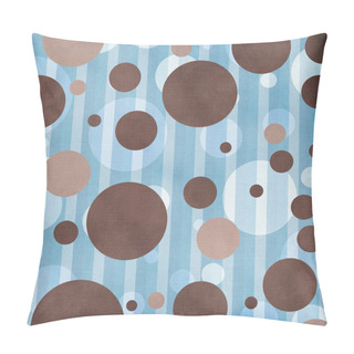 Personality  Circles On Striped Background Pillow Covers
