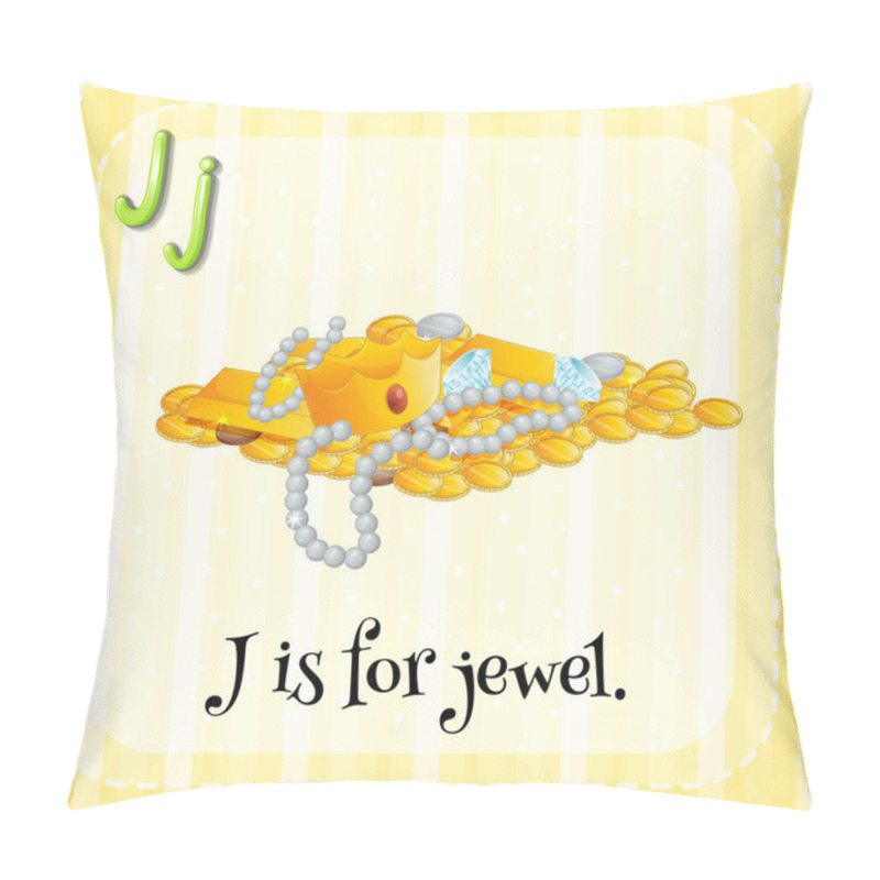 Personality  A letter J for jewel pillow covers