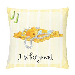 Personality  A Letter J For Jewel Pillow Covers
