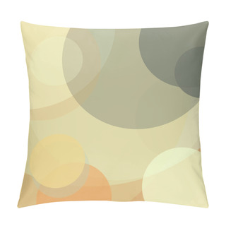Personality  Abstract Generative Art Color Distributed Circles Background Illustration Pillow Covers
