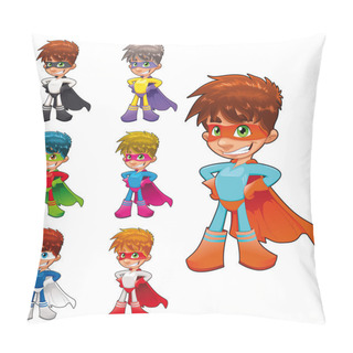 Personality  Young Superheroes. Pillow Covers