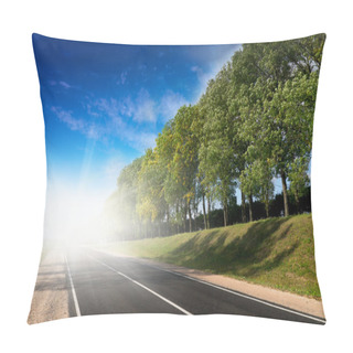 Personality  Long Road To Green Hills. Pillow Covers