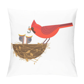 Personality  Baby Birds In Nest Pillow Covers