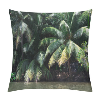 Personality  Palms Over River Pillow Covers