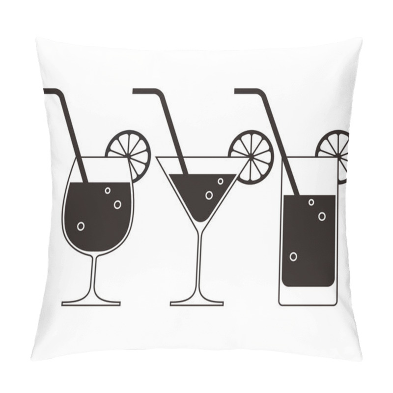 Personality  Cocktail glasses pillow covers