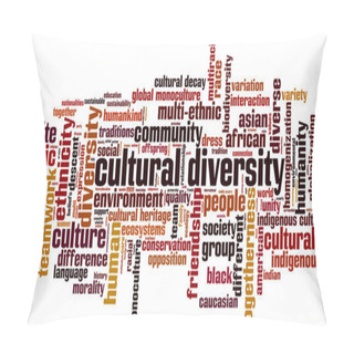 Personality  Cultural Diversity Word Cloud Pillow Covers