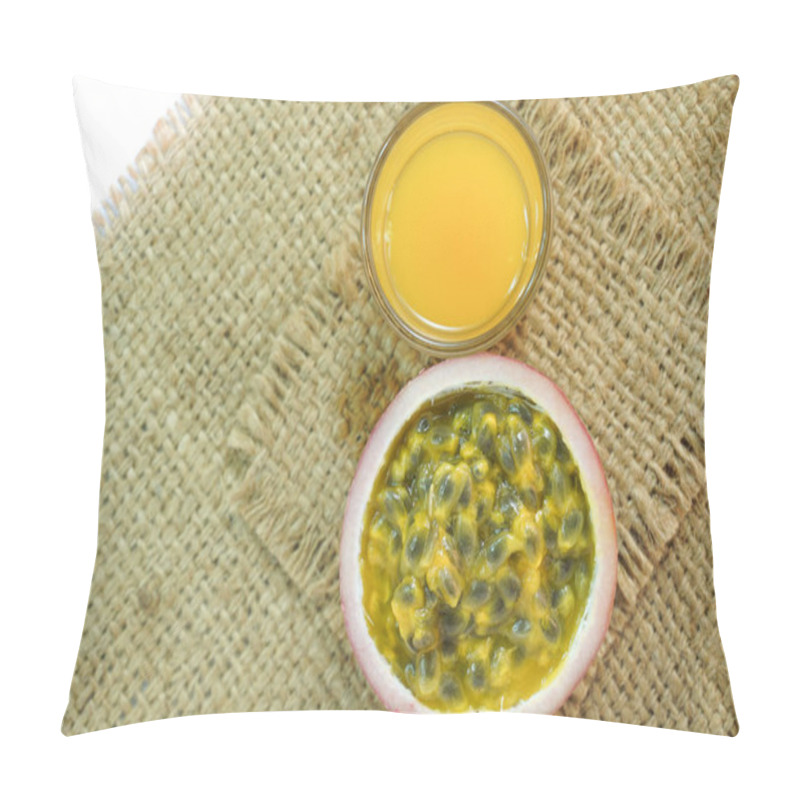 Personality  Passion Fruit Juice On A White Background,Passion Fruit On White Pillow Covers