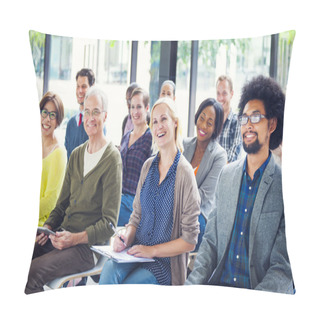 Personality  Group Of Cheerful Audience Pillow Covers