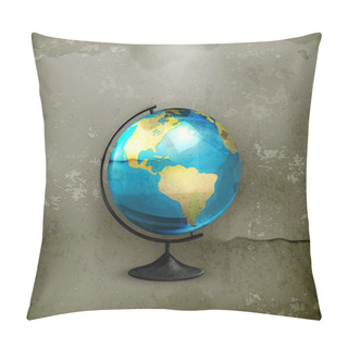 Personality  School Globe, Old-style Pillow Covers