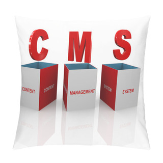 Personality  3d Box Of Cms - Content Management System Pillow Covers
