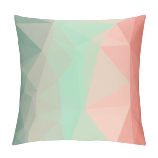 Personality  Abstract Multicolored Background With Pastel Poly Pattern Pillow Covers