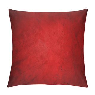 Personality  Red Textured Concrete Wall Background Pillow Covers