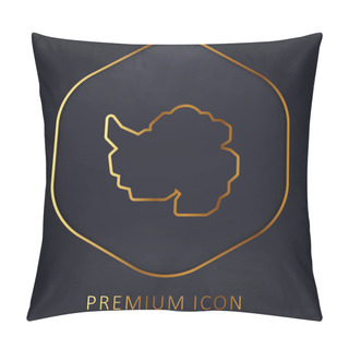 Personality  Antarctic Golden Line Premium Logo Or Icon Pillow Covers