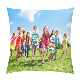 Personality  Kids Running Enjoying Summer Pillow Covers