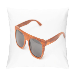 Personality  Fashion Sunglasses. Isolated On White Background Pillow Covers