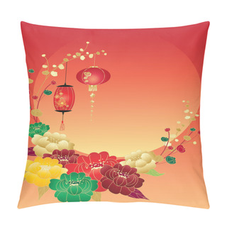 Personality  Peony Greeting Pillow Covers