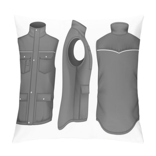 Personality  Men's Bodywarmer Design Pillow Covers